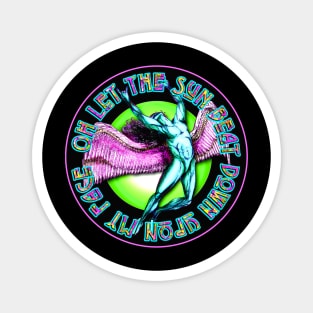 ICARUS THROWS THE HORNS - super spring Magnet